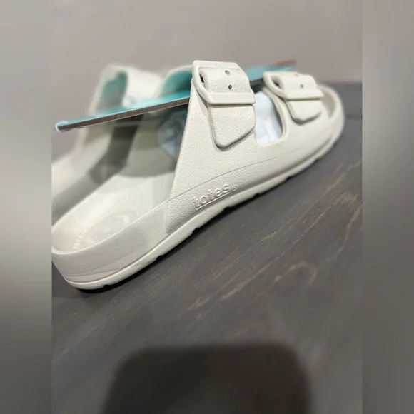 Totes women’s Lightweight Waterproof Adjustable Double Buckle Slide Sandals - Picture 5 of 8